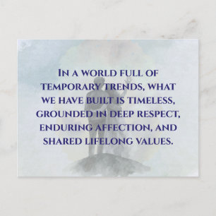 Postal Daily Journey Marriage Quote Postcard