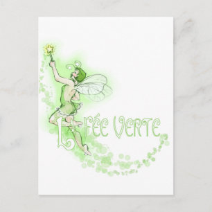 Postal Dainty Absinthe La Fee Verte I