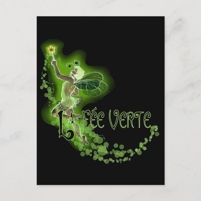 Postal Dainty Absinthe La Fee Verte I (Anverso)