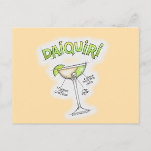 POSTAL DAIQUIRI RECIPE COCKTAIL ART