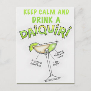 POSTAL DAIQUIRI RECIPE COCKTAIL ART