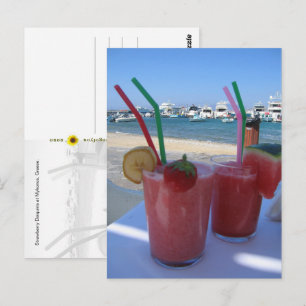 Postal Daiquiris de Fresa, Mykonos, Grecia -