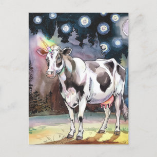 Postal Dairy Cow Unicorn
