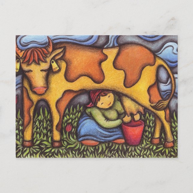 Postal dairymaid (Anverso)