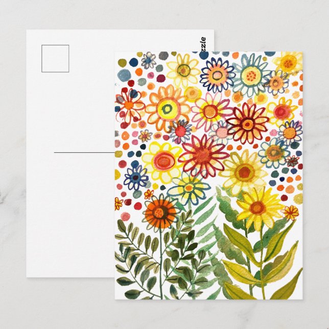 Postal Daisies (Anverso / Reverso)
