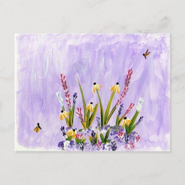 Postal Daisies amarillos (Anverso)