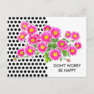 Postal Daisies rosados / Asters Bouquet + tus ideas