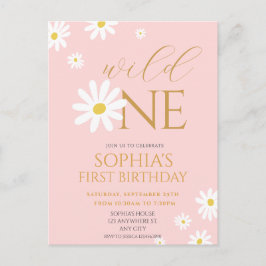 Postal Daisy Birthday Party Bohmian Wild One 1st Birthday