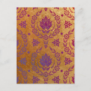 Postal Daisy Damask, METALIZADO
