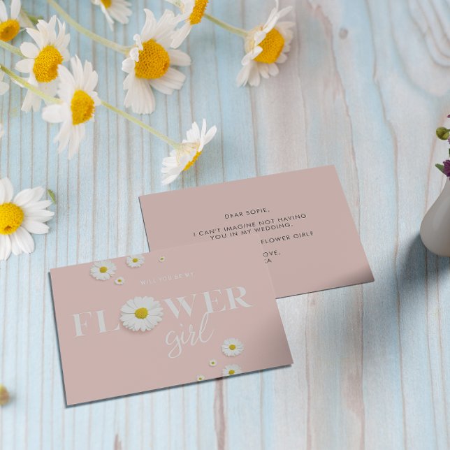 Postal Daisy Flower Girl (Subido por el creador)