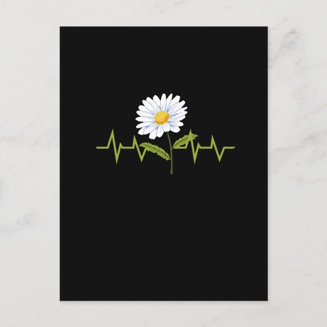 Postal Daisy Heartbeat (Anverso)