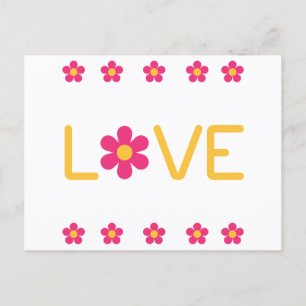 Postal Daisy Love Vintage