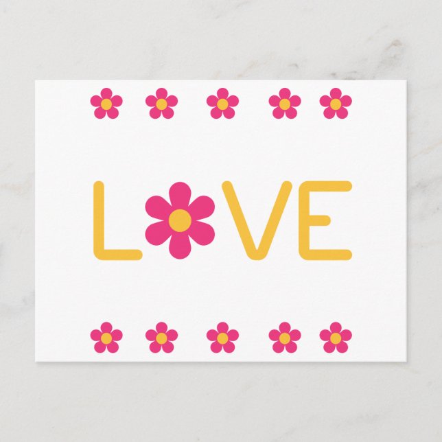 Postal Daisy Love Vintage (Anverso)