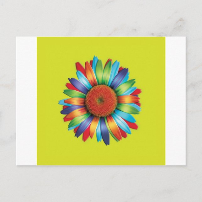 Postal Daisy multicolor (Anverso)