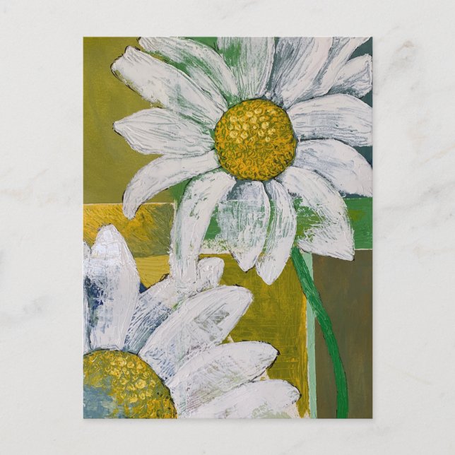 Postal Daisy Post Card Card (Anverso)