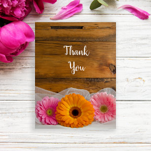 Postal Daisy Trio Country Wedding Gracias