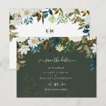 Daisy Wildflowers Greenery Boda