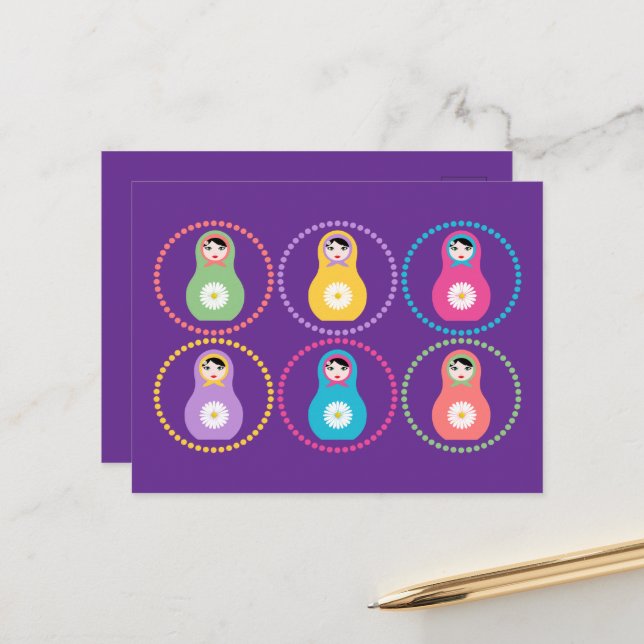 Postal Daisyflower Missydoll (Anverso/Reverso In Situ)