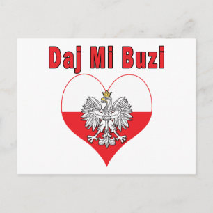Postal Daj Mi Buzi Eagle Heart