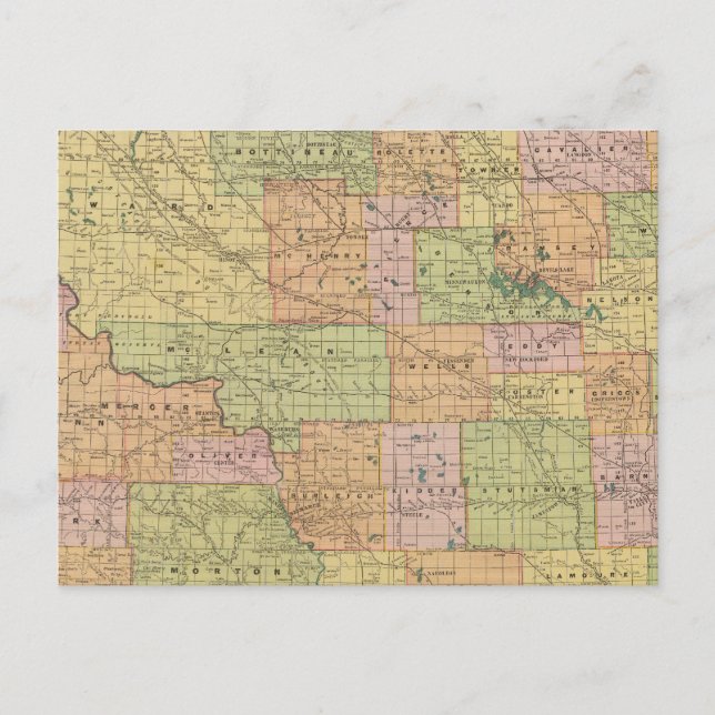 Postal Dakota del Norte (Anverso)