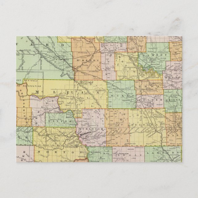 Postal Dakota del Norte (Anverso)