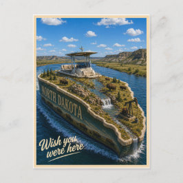 Postal Dakota del Norte | Wish You Were Here | State Seri