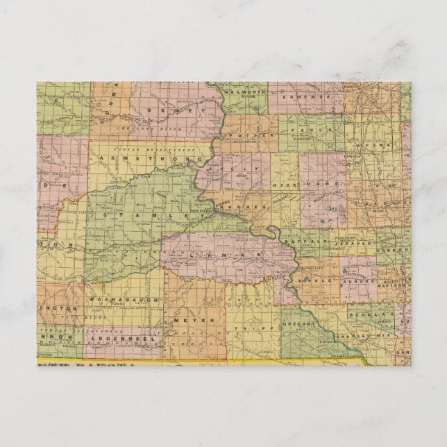 Postal Dakota del S (Anverso)