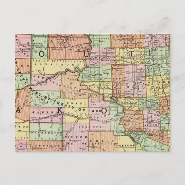 Postal Dakota del Sur (Anverso)