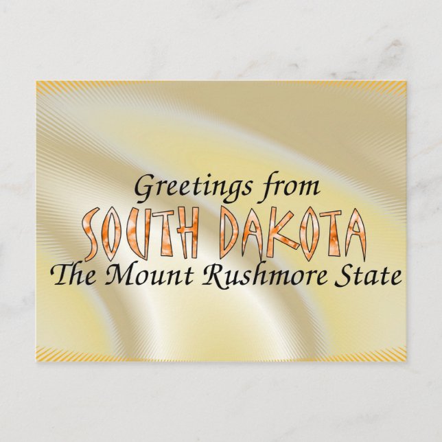 Postal Dakota del Sur (Anverso)