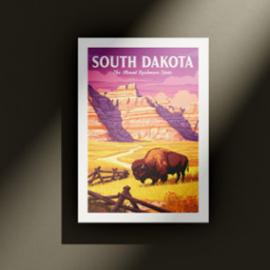 Postal Dakota del Sur de Viintage