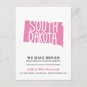 Postal DAKOTA DEL SUR Hemos cambiado la nueva dirección N
