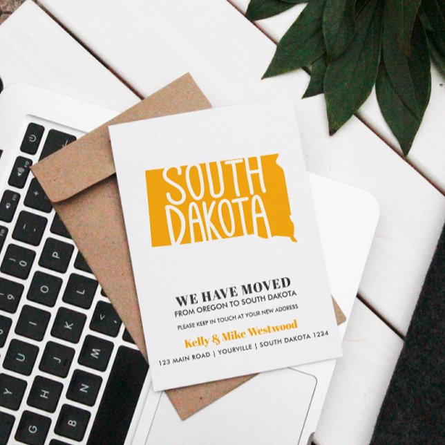 Postal DAKOTA DEL SUR Hemos cambiado la nueva dirección N (Subido por el creador)