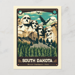 Postal Dakota del sur | Vintage patriótico
