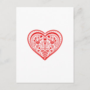 Postal Dala Heart