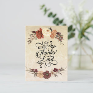 Postal Dale gracias al Señor Versículo Bíblico Día de Acc