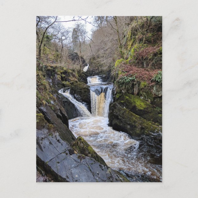 Postal Dales de Yorkshire, Ingleton - Cataratas de Pecca (Anverso)