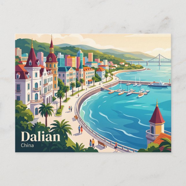 Postal Dalian, China (Anverso)