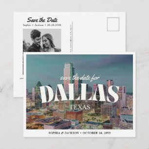 Postal Dallas Boda Guardar la Fecha Retiro Horizonte