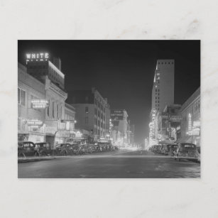 Postal Dallas De Noche, 1942
