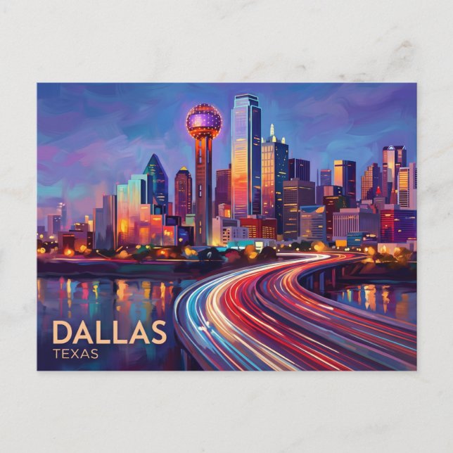Postal Dallas EE. UU. (Anverso)
