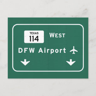 Postal Dallas Ft Worth DFW Airport 114 Interstate Texas -