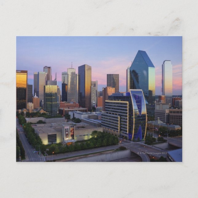 Postal Dallas Skyline (Anverso)
