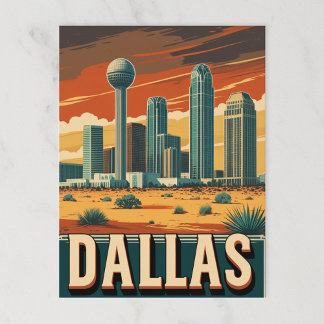 Postal Dallas Skyline