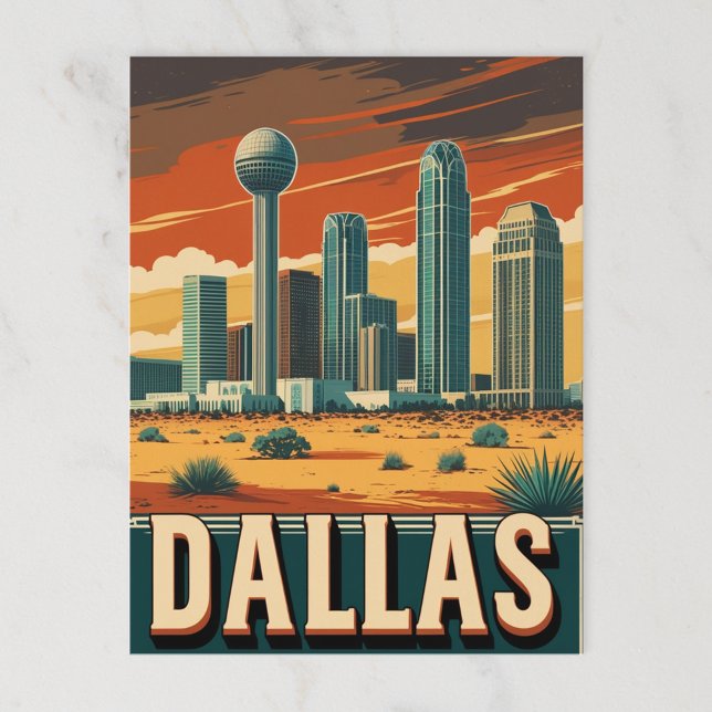 Postal Dallas Skyline (Subido por el creador)