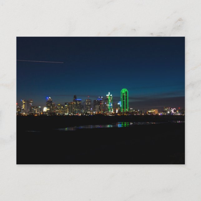 Postal Dallas Skyline Dawn Pano (Anverso)