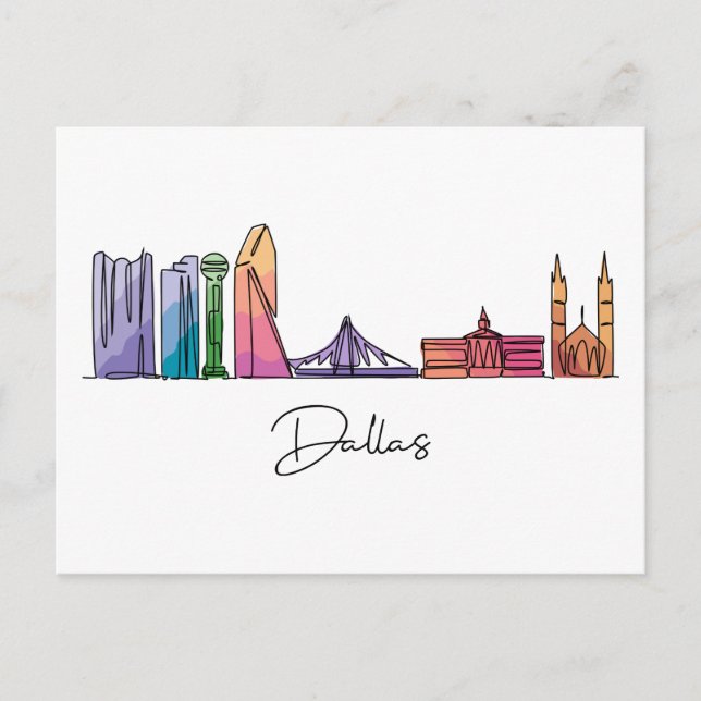 Postal Dallas TEXAS (Anverso)