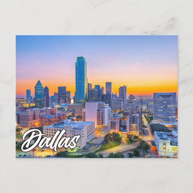 Postal Dallas, Texas, Estados Unidos (Anverso)