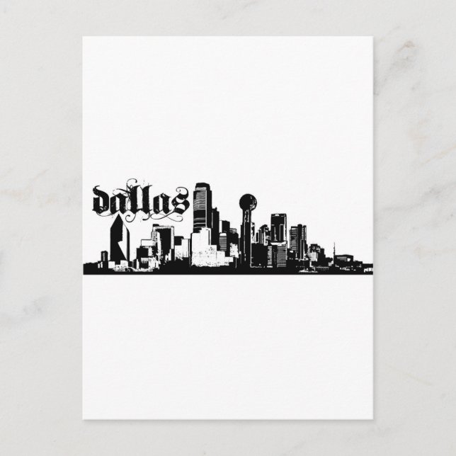 Postal Dallas Texas Ponte en tu ciudad (Anverso)