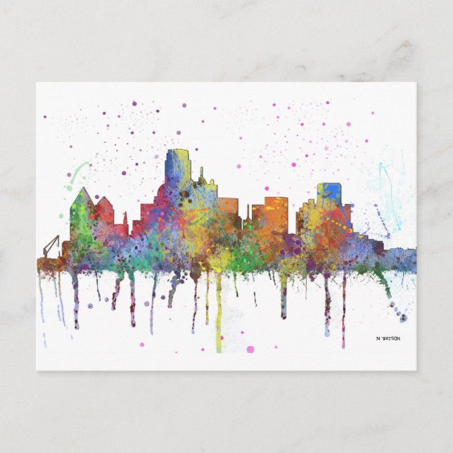 POSTAL DALLAS, TEXAS SKYLINE (Anverso)
