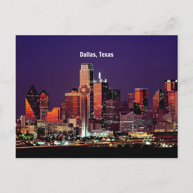 Postal Dallas, Texas Skyline (Anverso)